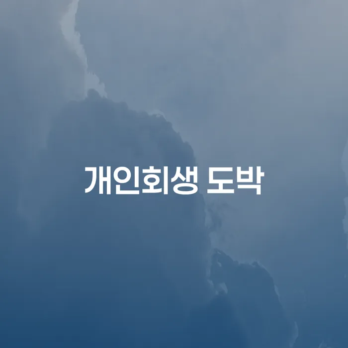 개인회생 법무사 비용 싸고 빚갚는 방법 미리알기