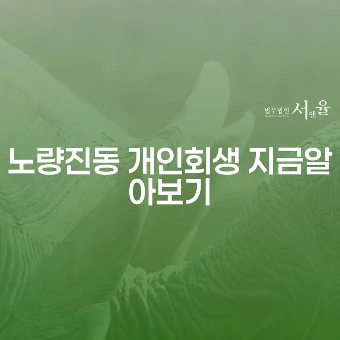 노량진동 개인회생 지금알아보기