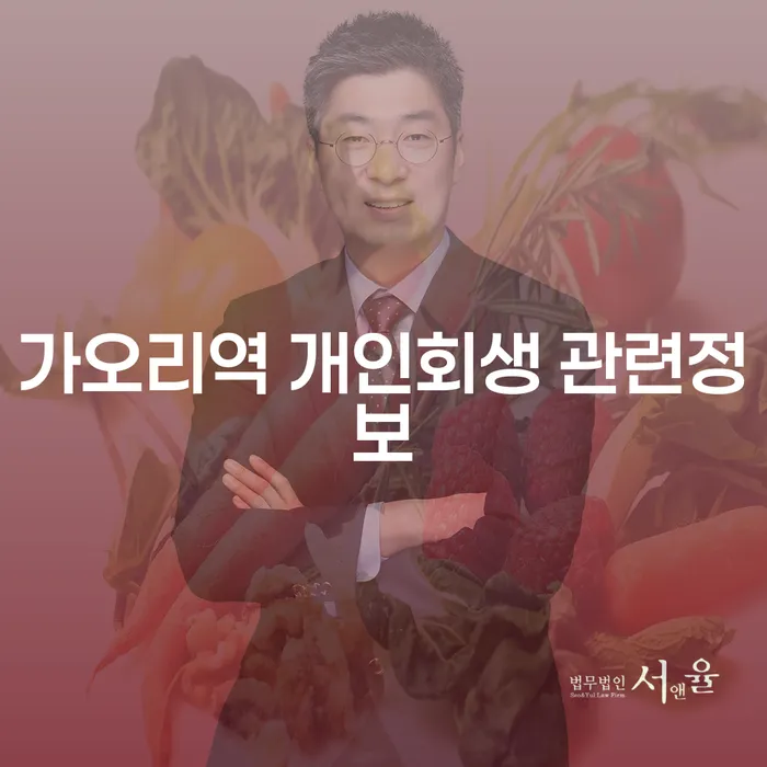 가오리역 개인회생 관련정보