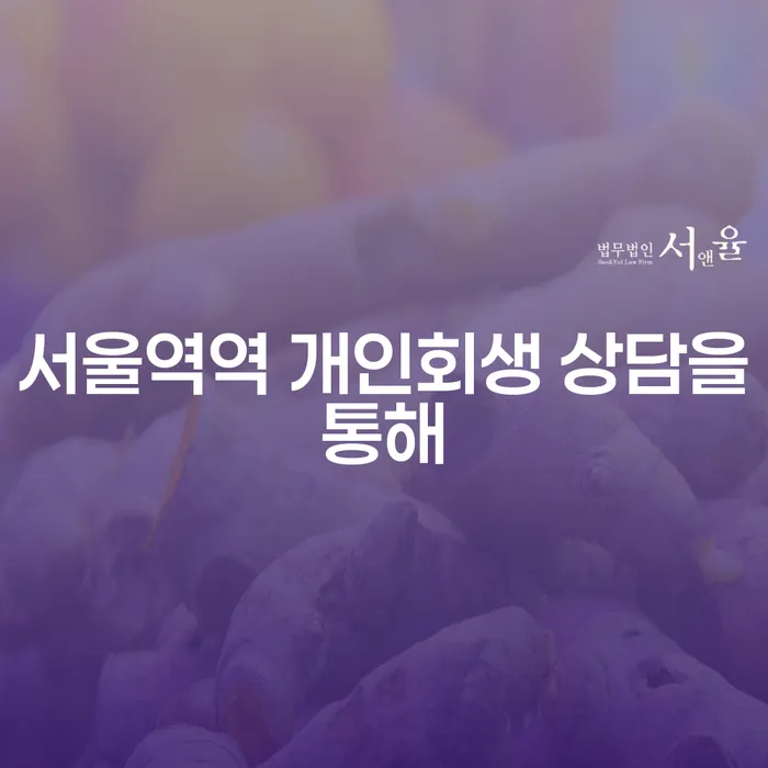 서울역역 개인회생 상담을통해