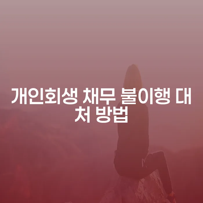 개인회생 채무 불이행 대처 방법을 찾고 계신가요?