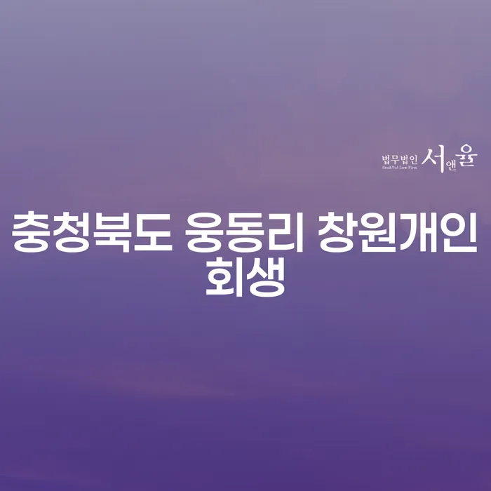 충청북도 웅동리 창원개인회생, 코인빚 4000만원 어떻게 해결할 수 있을까요?